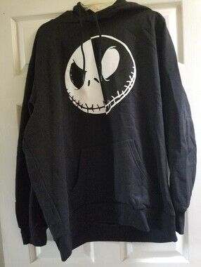 Disney Nightmare Before Christmas Men's Black Hoodie Size XL (46/48) - New